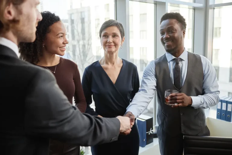Group of people networking
