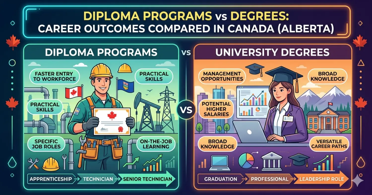 Diploma Programs vs Degrees Career Outcomes Compared in Canada - Featured